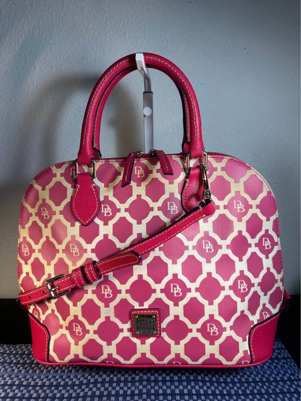 Dooney & Bourke Sanibel Geometric Domed Satchel Crossbody Bag